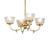 Revival Four Light Chandelier in Polished Brass (57|241993)