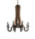 Barrel Stave LED Chandelier in Costello Black Hand Rubbed Iron/Wood (57|241070)
