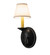 Jenna One Light Wall Sconce in Black Metal (57|240912)