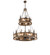 Tall Pines 20 Light Chandel-Air in Antique Copper (57|239525)