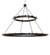 Loxley 36 Light Chandelier in Solar Black (57|237743)