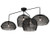 Hacienda LED Chandelier in Textured Black (57|235454)