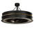 Golden Forge Eight Light Chandel-Air in Black Metal (57|234842)