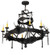Stag Eight Light Chandelier in Timeless Bronze Hilighted (57|234729)