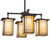 Hyde Park Four Light Chandelier in Craftsman Brown (57|233239)