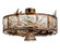 Lady Slipper LED Chandel-Air in Light Burnished Brass Tint (57|232728)