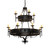 Lorenzo 12 Light Chandelier in Oxidized Steel (57|232109)