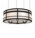 Sargent Eight Light Pendant in Old Wrought Iron (57|231062)