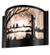 Quiet Pond One Light Wall Sconce in Textured Black (57|228346)