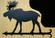 Moose Coat Rack in Bronze (57|22779)