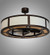 Smythe Craftsman LED Chandel-Air in Mahogany Bronze (57|226750)