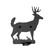 Lone Deer Key Holder in Textured Black (57|22414)