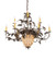 Greenbriar Oak 11 Light Chandelier in Antique Copper (57|223642)