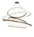 Anillo LED Chandelier in Brass Tint (57|220811)