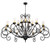 Sienna 18 Light Chandelier in Satin Black Wrought Iron (57|217145)