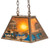 Bass And Fisherman One Light Pendant in Antique Copper (57|216861)