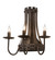 Barrel Stave Three Light Wall Sconce in Antique,Charred Iron (57|215775)