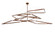 Isotope LED Chandelier in Transparant Copper On Extreme Chrome (57|210950)