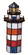 The Lighthouse On One Light Accent Lamp in Flame Ca Grey (57|20538)