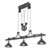 Melrose Barlett Three Light Pendant in Smoke And Anthracite (57|203455)