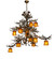 Pine Branch LED Chandelier in Antique Copper/Green Branches (57|202174)