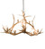 Antlers Ten Light Chandelier in Antique Copper (57|200467)
