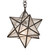 Moravian Star One Light Pendant in Craftsman Brown (57|196886)