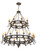 Gina 24 Light Chandelier in Timeless Bronze (57|190675)