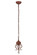 Oak Leaf One Light Pendant Hardware in Rust (57|187086)