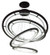 Anillo LED Pendant in Steel (57|187057)