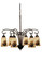 Pine Barons Six Light Chandelier in Mahogany Bronze (57|18669)