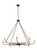 Brach Ring Eight Light Chandelier in Wrought Iron (57|183491)