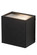 Quadrato One Light Wall Sconce in Textured Black (57|183291)