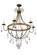 Azaleia Six Light Chandelier in Faux Silver Leaf (57|182546)