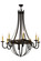 Barrel Stave Eight Light Chandelier in Timeless Bronze (57|182536)