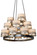 Cilindro 18 Light Chandelier in Satin Clear (57|181566)