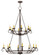 Estrella 16 Light Chandelier in Black Metal (57|180961)