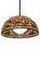Tiffany Turning Leaf One Light Pendant in Mahogany Bronze (57|179681)
