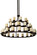 Loxley 39 Light Chandelier in Mahogany Bronze (57|178978)