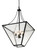 Zale Four Light Pendant in Textured Black (57|177948)