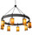 Beartooth Eight Light Chandelier in Wrought Iron (57|176848)
