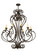 Josephine Ten Light Chandelier in Gold Highlighted Wrought Iron (57|176434)