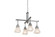 Bungalow Four Light Chandelier in Nickel (57|175992)