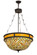 Tiffany Fishscale Four Light Inverted Pendant in Oil Rubbed Bronze (57|174933)