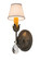 Antonia One Light Wall Sconce in Antique Brass,Crystal (57|174346)