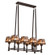 Balsam Pine Eight Light Chandelier in Cafe Noir (57|170354)