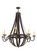 Barrel Stave Eight Light Chandelier in Coffee Bean (57|169875)