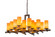 Dante 18 Light Chandelier in Gilded Tobacco (57|168407)
