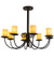 Atria Eight Light Chandelier in Timeless Bronze (57|168314)