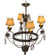 Antonia Four Light Chandelier in Chestnut (57|167827)